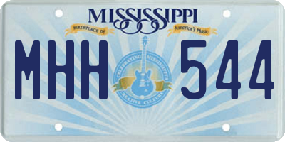 MS license plate MHH544