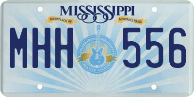 MS license plate MHH556