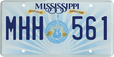MS license plate MHH561