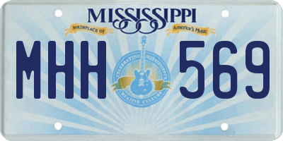 MS license plate MHH569