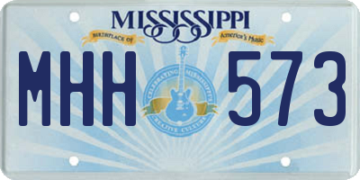 MS license plate MHH573