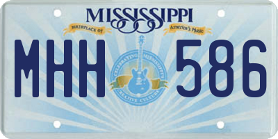 MS license plate MHH586
