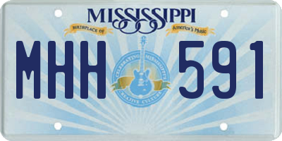 MS license plate MHH591