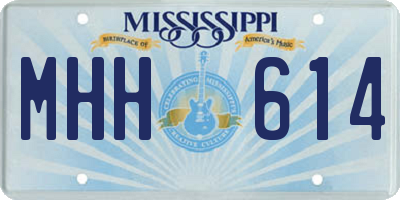 MS license plate MHH614