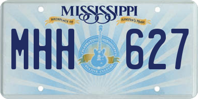 MS license plate MHH627