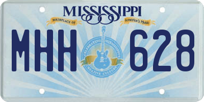 MS license plate MHH628
