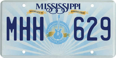MS license plate MHH629