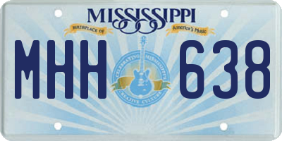 MS license plate MHH638