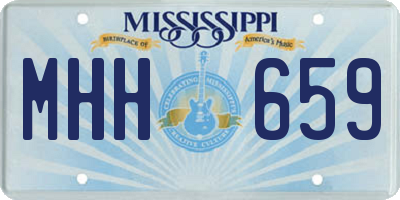 MS license plate MHH659