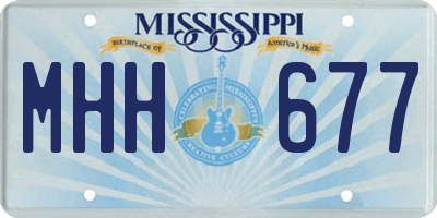 MS license plate MHH677