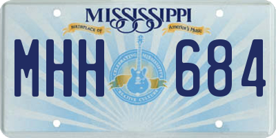 MS license plate MHH684