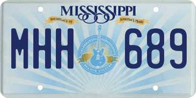 MS license plate MHH689