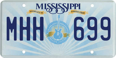 MS license plate MHH699