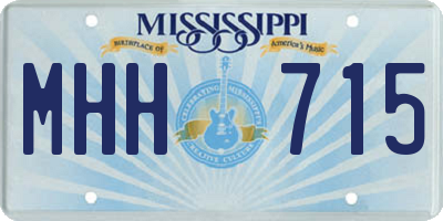 MS license plate MHH715
