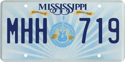 MS license plate MHH719
