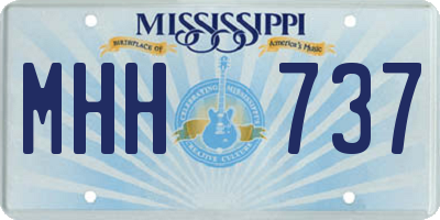 MS license plate MHH737