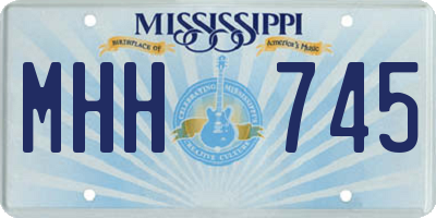 MS license plate MHH745
