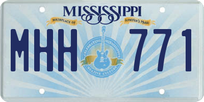 MS license plate MHH771