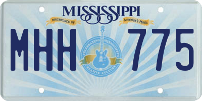 MS license plate MHH775