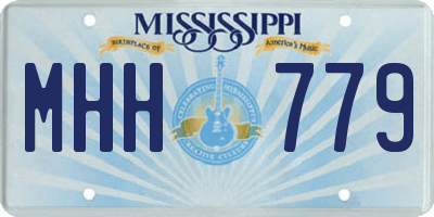 MS license plate MHH779