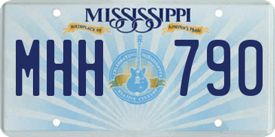 MS license plate MHH790