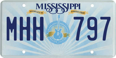 MS license plate MHH797