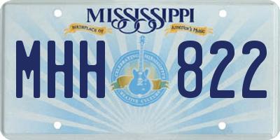MS license plate MHH822