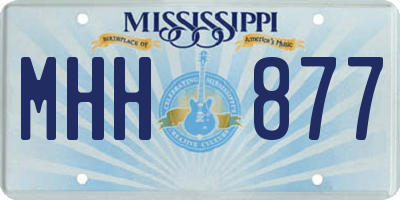 MS license plate MHH877