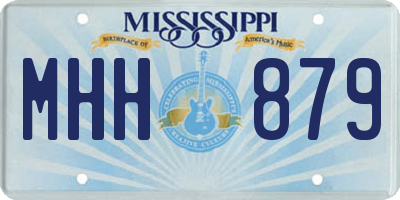 MS license plate MHH879