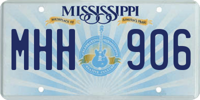 MS license plate MHH906
