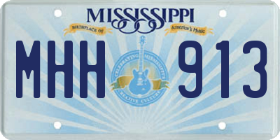 MS license plate MHH913