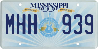MS license plate MHH939
