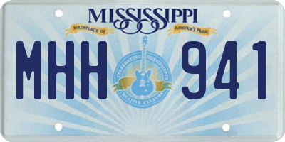 MS license plate MHH941