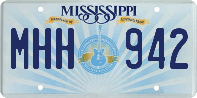 MS license plate MHH942