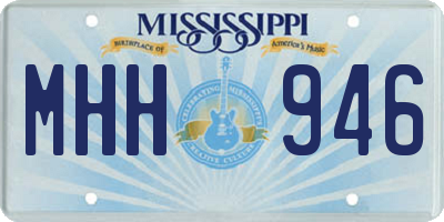 MS license plate MHH946