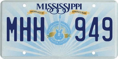 MS license plate MHH949