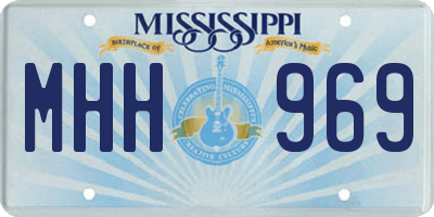 MS license plate MHH969