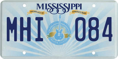 MS license plate MHI084