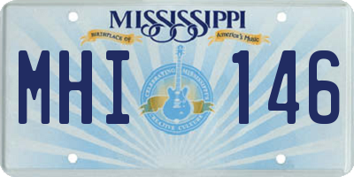 MS license plate MHI146