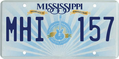 MS license plate MHI157