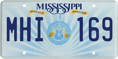MS license plate MHI169