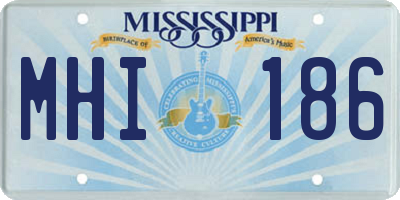 MS license plate MHI186