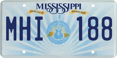 MS license plate MHI188