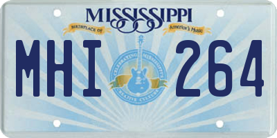 MS license plate MHI264