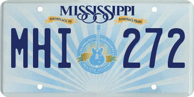 MS license plate MHI272