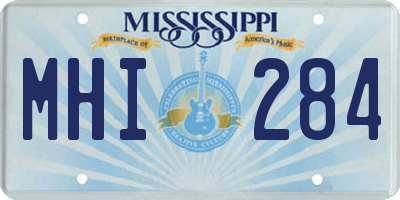 MS license plate MHI284