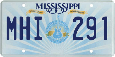 MS license plate MHI291