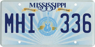MS license plate MHI336