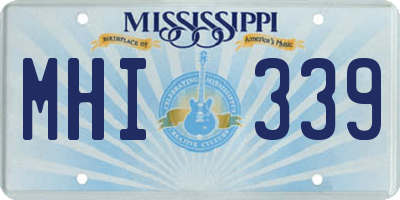 MS license plate MHI339