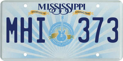 MS license plate MHI373